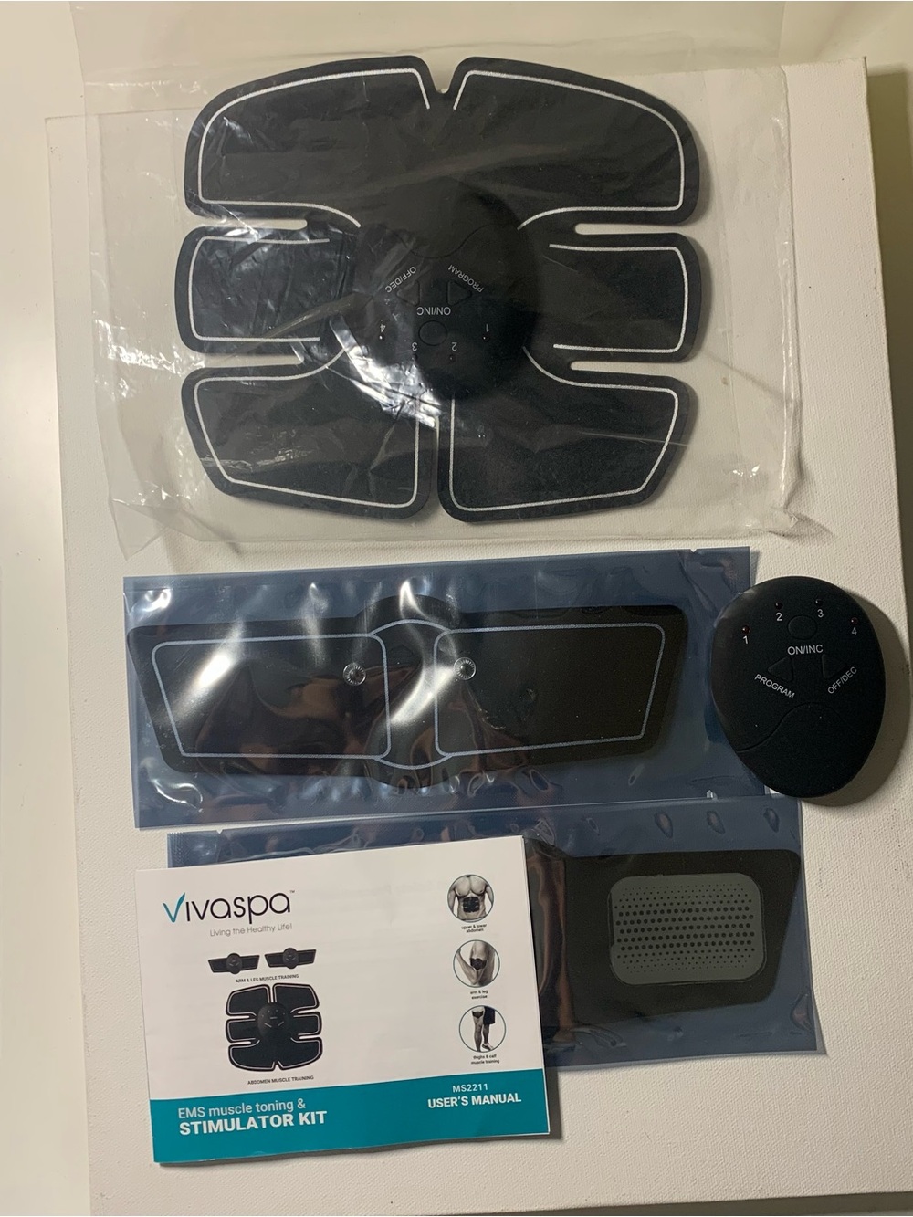 Vivaspa muscle toning and ab stimulator kit